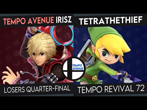Tempo Revival 72 - TetraTheThief (Toon Link) Vs. Tempo Avenue | IrisZ (Shulk, Link) - LQs - SSBU