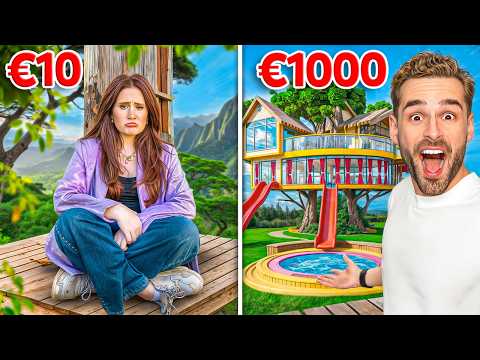€10 vs €1000 Boomhut Overnachting! *Bouwen*
