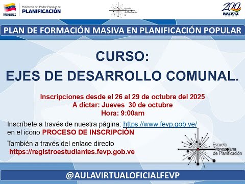 EJES DE DESARROLLO COMUNAL