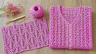 🩷Extraordinary Crochet Tile Pattern🩷 How to Make a Unique Pattern for Blouses, Runners, and Shawls