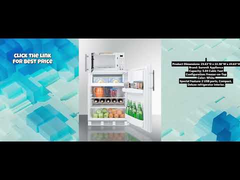 Summit MRF661WA Review: Compact Breakroom Fridge-Freezer & Microwave Combo w/ USB Ports