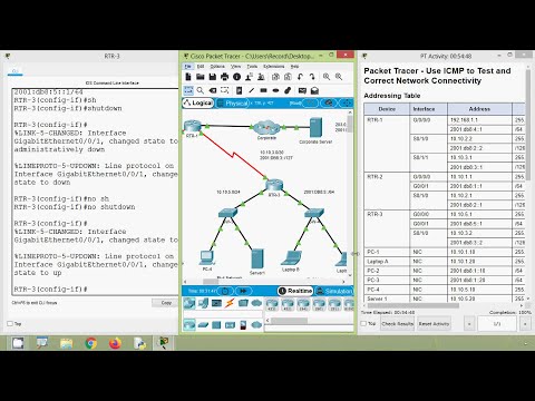 13.3.1 Packet Tracer - Use ICMP to Test and Correct Network Connectivity