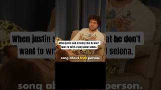 When Justin didn't want to write a song about selena #justinbieber #bennyblanco #selenagomez #jelena