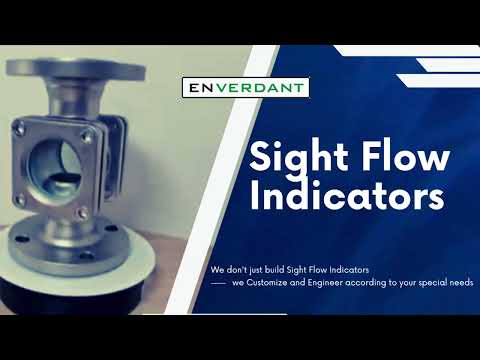 Enverdant stainless steel sight glass flow indicator, water,...