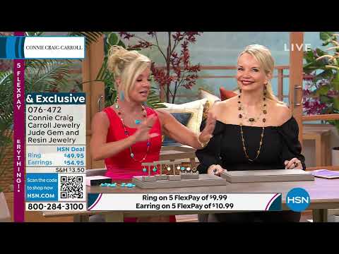 Connie Craig Carroll Jewelry Jude Gemstone and Resin Dom...