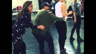 Jennifer Lopez They wanted to learn this step... Bts #AMAs rehearsal video