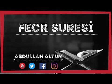 Fecr Suresi HD Mealli | Abdullah Altun |