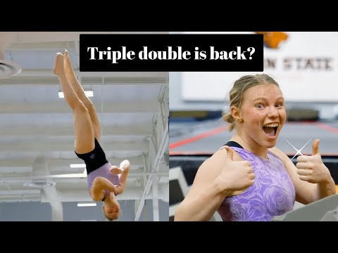 Jade Carey brings back her ICONIC skill in training - December 2025