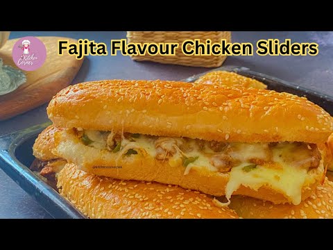 Chicken Sliders Recipe by Kitchen Corner | Fajita Sliders | Kids lunch box Recipe