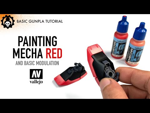EASY GUNPLA TUTORIAL | How To Paint Mecha RED | Vallejo Mecha Colors | 2021