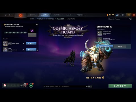 DOTA 2 - COSMIC HEROES' HOARD - CHEST OPENING/UNBOXING 2025 (34 TOTAL UNTIL ULTRA RARE)