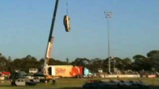 preview picture of video 'Monster Trucks Whyalla Car Drop 21-2-09'