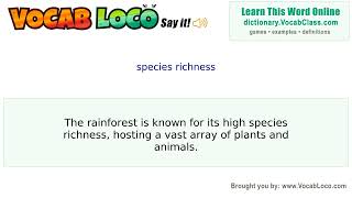 Video thumbnail for species richness