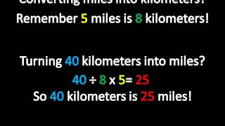 Miles into Kilometers