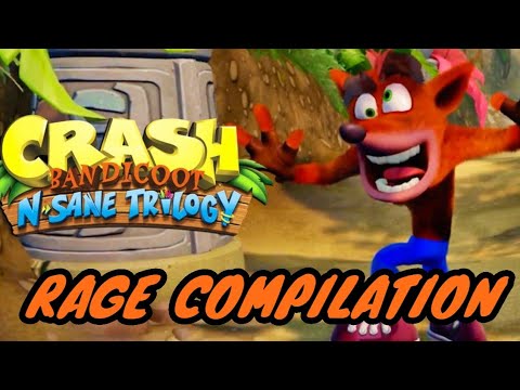 CRASH WHY!? || Crash Bandicoot N. Sane Trilogy Rage Compilation
