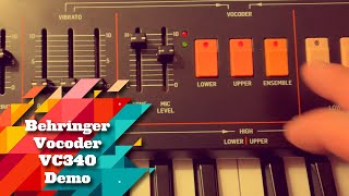 Video thumbnail for Behringer VC340 Vocoder Demo and Review by Performer Magazine