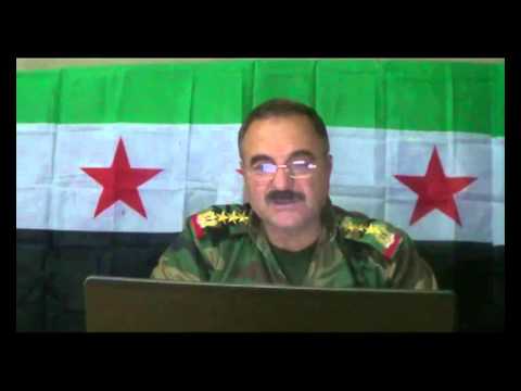 بيان يلقيه العميد الركن أحمد بري يعلن فيه بدء العمل العسكري والتحرك تجاه مدينة حماة