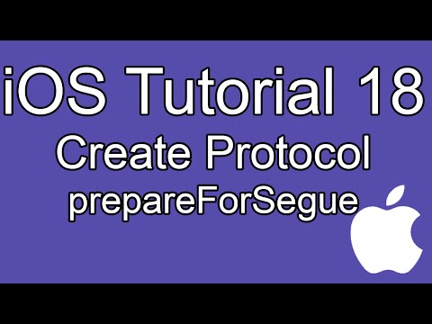 iOS tutorial- Part 18- Create Protocol (Delegate), prepareForSegue