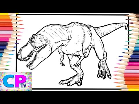 Tyrannosaurus Rex Coloring Pages/Dinosaurs Coloring/N3WPORT - Power (feat. braev) [NCS Release]