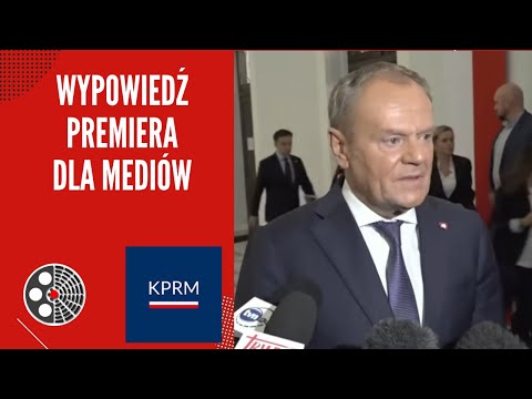 Wypowiedź Premiera Donalda Tuska dla mediów