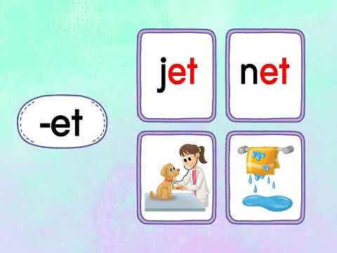School Phonics 2 Unit 3 Word Chant - et ed en