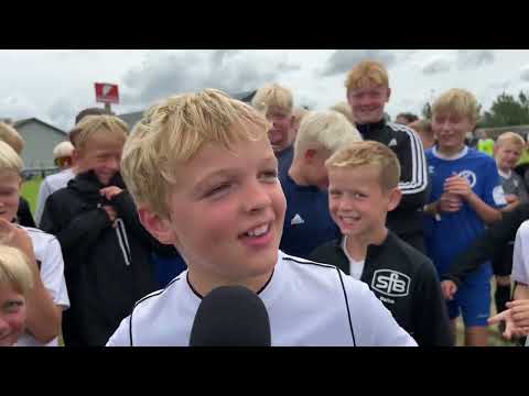 Magnus fra SfB U12 drenge afgjorde semifinalen og vi fangede ham til et interview
