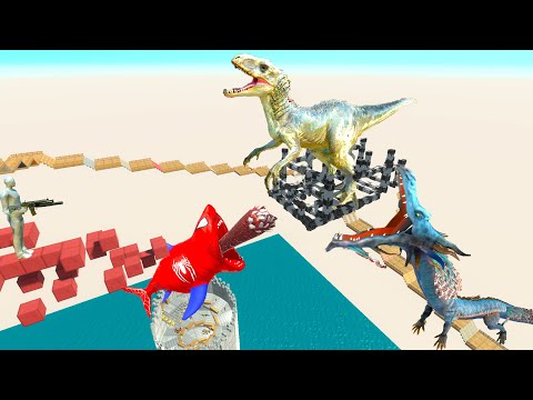 FPS PERSPECTIVE DEATHRUN PARKOUR - Animal Revolt Battle Simulator