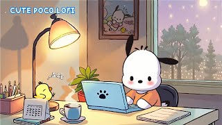 Late Night Study with Pochacco 🌙📚 Cozy Lofi Beats for Deep Focus  Lofi Hip Hop Mix