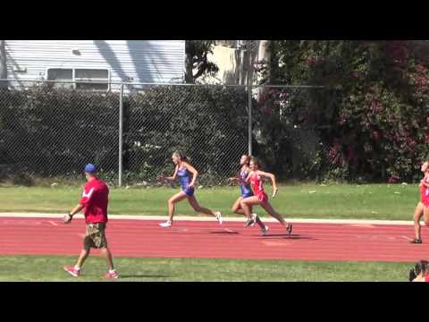 FSG 4x100m at Fountain Valley - 4-20-16 - Los Alamitos Girls