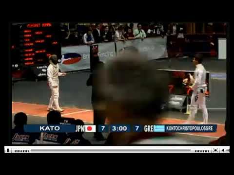 Belfast World Championships 2009 CMF - L32 - Kato JPN v Kontochristopoulos GRE