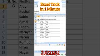 Concatenate and Serial numbwr in #excel 
