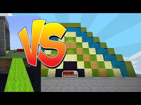 Noob Bed Defence VS Pro Bed Defence"Bed Wars"