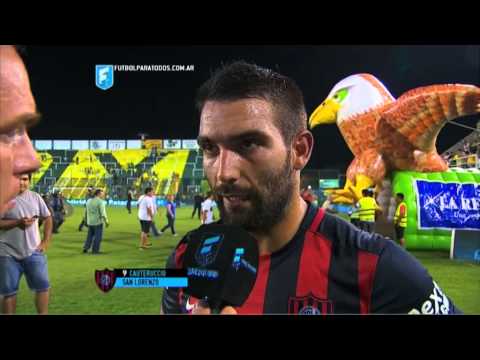 Cauteruccio: "Teníamos que ganar". Defensa 1 - San Lorenzo 2. Fecha 2. Primera División 2015. FPT.