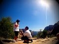 Gopro Proposal on the top of Zion 