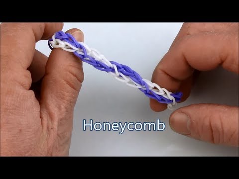 Rainbow Loom Patterns - Honeycomb bracelet