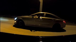 Hellcat vs CLS 550 Twin Turbo / Both Stock