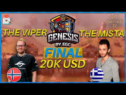 (HD) 🏹 FINAL TORNEO GENESIS - TheViper vs TheMista Age of Empires 4 by EGC
