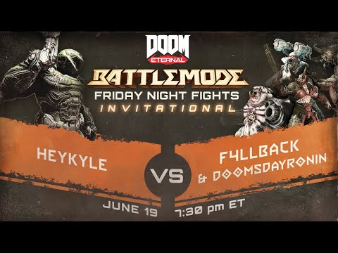 NO HUD AND CONTROLLER PLAY???? - Friday Night Fights: HeyKyle vs F4llback & DoomsdayRonin