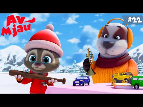 Av Mjau nove epizode 🐶 Velika razmena 🐱 Zima crtani film | HeyKids na Srpskom