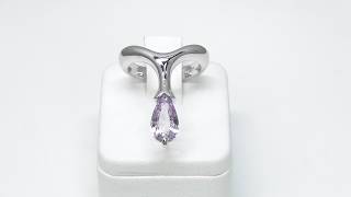 Pt900 ピンクインペリアルトパーズ リング