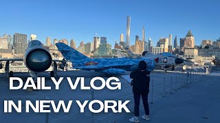 [ アメリカ駐在 ] クリスマスのニューヨーク旅2日目🇺🇸🎄🗽イントレピッド海上航空宇宙博物館と古着屋を巡るクリスマス