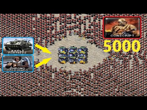 Commando BF vs 5k Conscripts - Red Alert 2