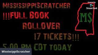 FULL BOOK ROLLOVER - 5 PM CDT - LIVE!  SEE YOU THEN!