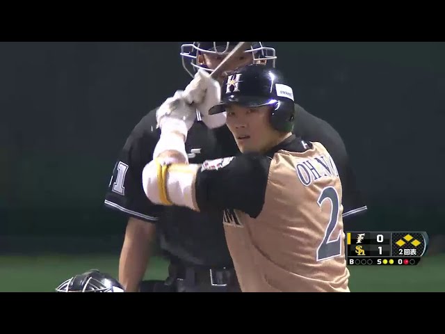 【CS Final】2回表 ファイターズ・大野 すかさず同点!! ライトへタイムリーヒット!!  2014/10/18 H-F