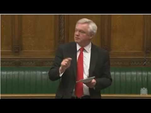 David Davis speaking in the House of Commons regarding the Normington Report