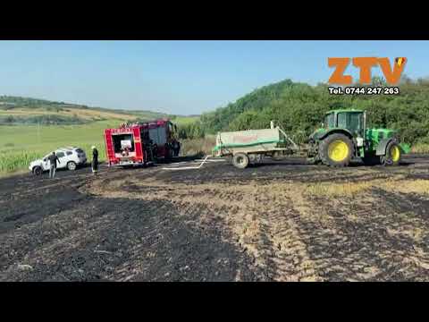 Incendiul între Doba și Gârcei pe o suprafață de aproximativ 10 hectare - am primit la redacție