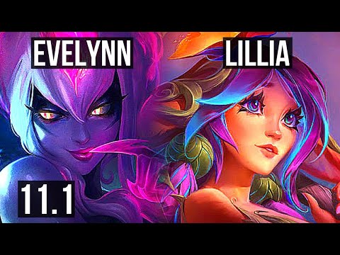 EVELYNN vs LILLIA (JUNGLE) | Quadra, Rank 6 Eve, Legendary | BR Master | v11.1
