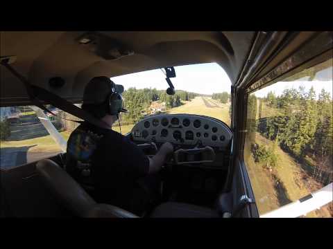 1954 Cessna 180 N2417C  3Xs around the patch at Crest Airpark (S36)