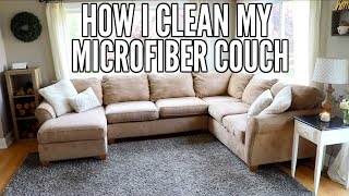 HOW I CLEAN MY MICROFIBER COUCH