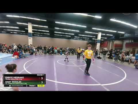 55-62 Lbs Round 1 - Daisy Rosales, All American Wrestling Club Vs Emmye Medrano, Texans Wrestling